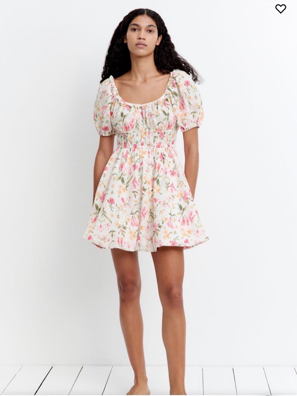 H&M bubble hem floral dress